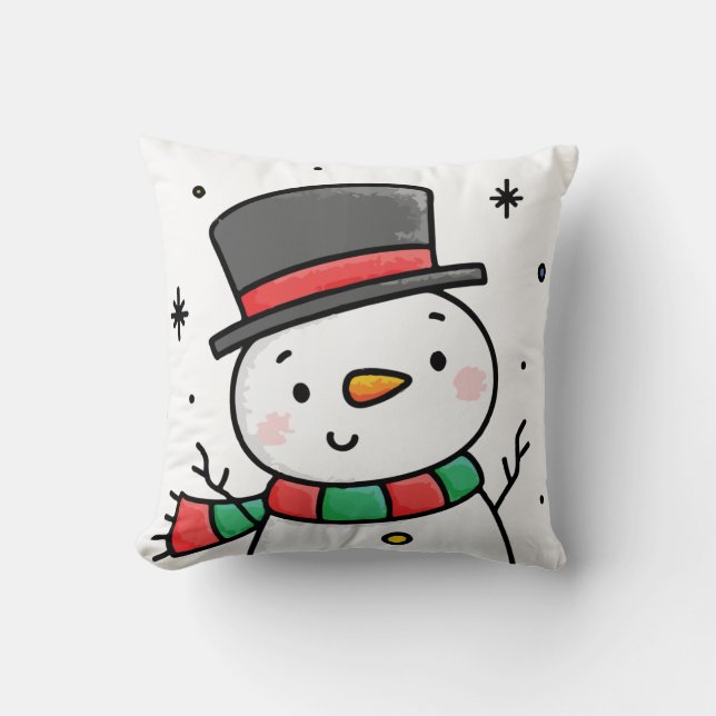 Almofada Conjunto de bebê do boneco de neve Frosty (Frente)