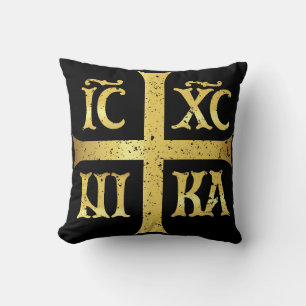 ALMOFADA CONQUISTAS DO CRISTO IC XC NIKA JESUS