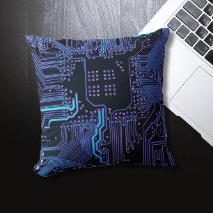 Almofada Conselho do circuito do computador legal azul