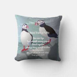 Almofada Conselhos de um Travesseiro decorativo Puffin Desi