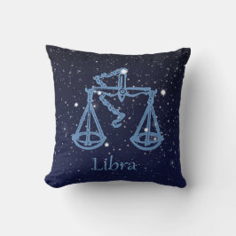 Almofada Constelação do Libra e sinal do zodíaco com
