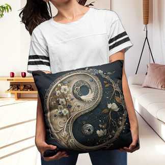 Almofada Contemporâneo Intrate Taijitu Yin e Yang