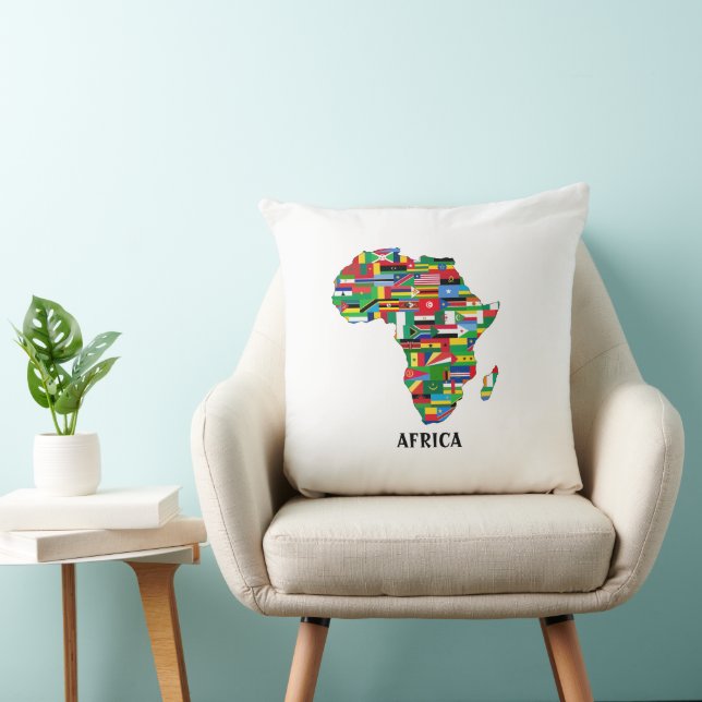 Almofada Continente de mapa africano (Cadeira)