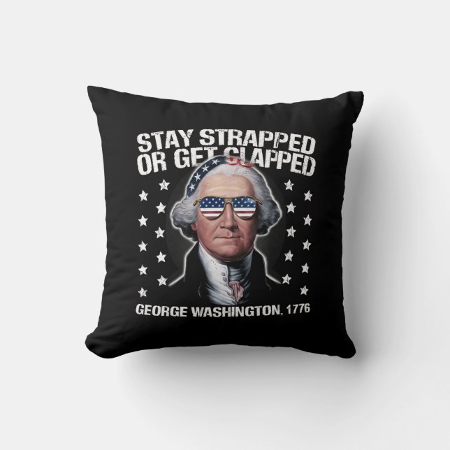 Almofada Continue Armado Ou Leve Um Tiro George Washington (Frente)
