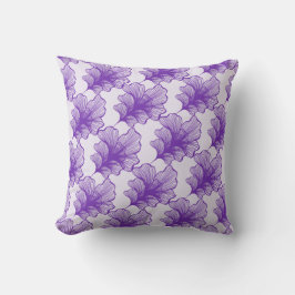 Almofada Contorno de Pétalas Roxas