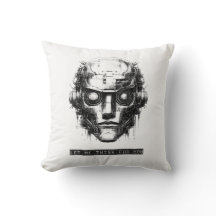 Controle da mente Impressão preto Cyberpunk Robot