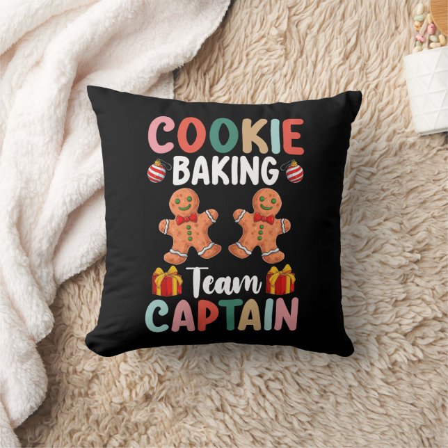 Almofada Cookie Baking Team Capitão Família Natal (Cobertor)