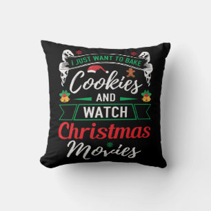 Almofada Cookies De assar E Filmes De Natal