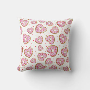 Almofada Cookies de Coração Rosa Bonitos