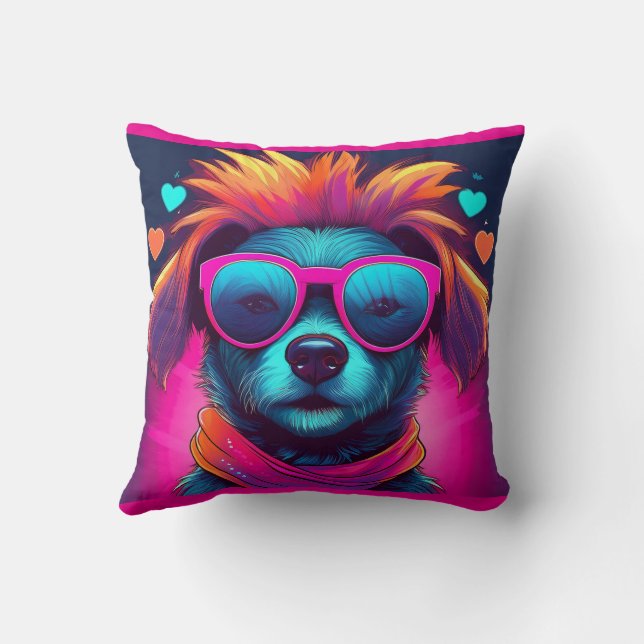 Almofada Cool Pup Throw Pillow (Verso)
