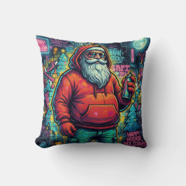 Almofada Cool Santa Grafite – Estilo Natal Urbano