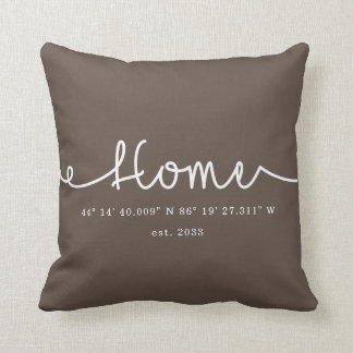 Almofada Coordenadas GPS Domésticas Personalizadas do Cinto