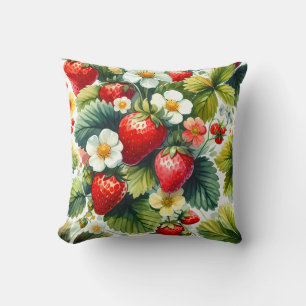 Almofada Copinho de Morango Copo de Frutas Verão Agitad