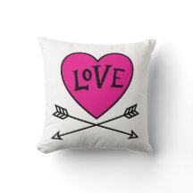 Copo de Coração Rosa Arcos de Cupido AMOR