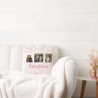 Almofada Coquete Amigas Personalizadas Foto Colagem Listra