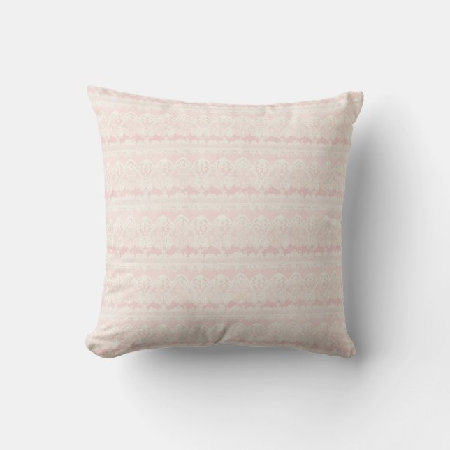 Almofada Coquete Vintage Rosa (Frente)