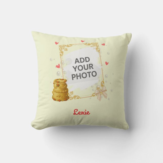 Almofada Coquette Birthday Throw Pillow Gift (Frente)