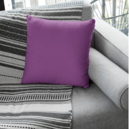 Almofada Cor da Tendência - Travesseiro decorativo Roxo da