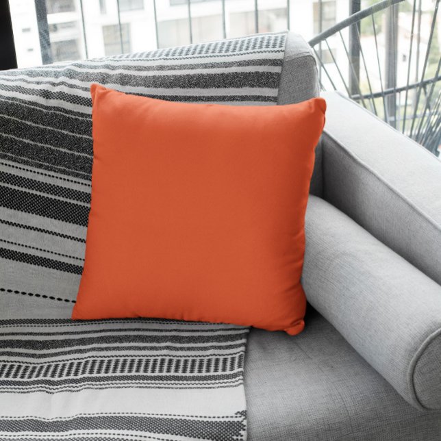 Almofada Cor da Tendência - Vermelho Flame (Criador carregado)