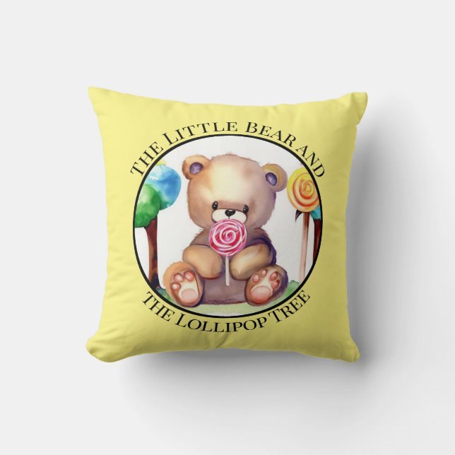 Almofada Cor d'água de um Travesseiro decorativo de Urso (Frente)