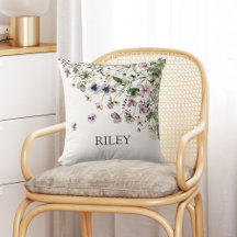 Cor d'água monificada Flores selvagens roxas