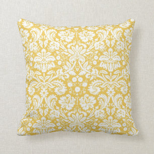 Almofada Cor damasco amarela