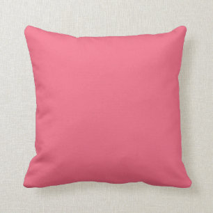 Almofada Cor-de-melancia sólida, cor-de-rosa