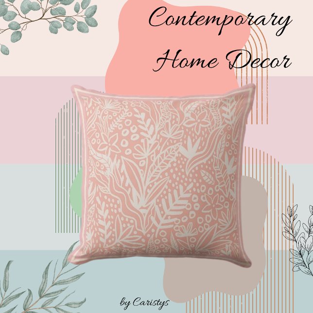 Almofada Cor-de-rosa embutido contemporâneo com Travesseiro (Criador carregado)