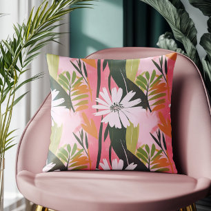 Almofada Cor-de-rosa - Início Acento Moderno Floral