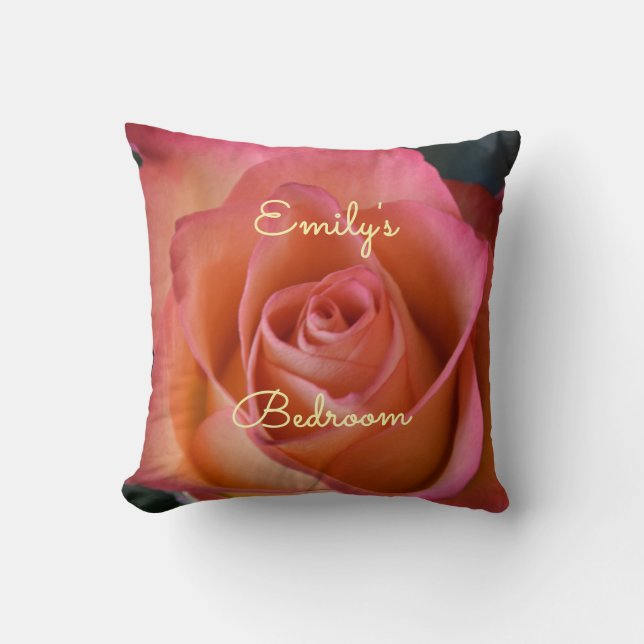 Almofada Cor-de-rosa rosa-rosa-rosa-palha Travesseiro decor (Frente)