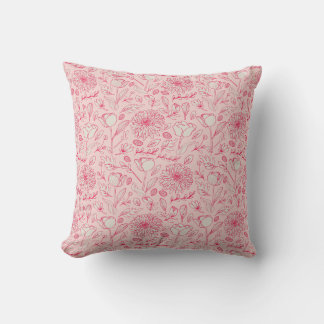 Almofada Cor-de-Rosa Vintage com Nome Personalizad