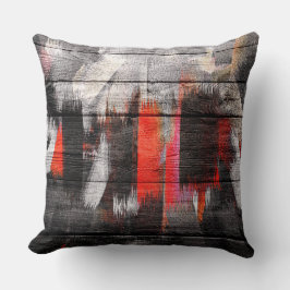 Almofada Cor Pintada Parede Madeira 7