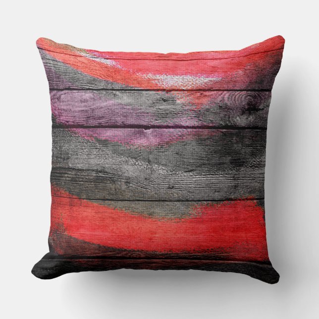 Almofada Cor Pintada Parede Madeira 9 (Frente)