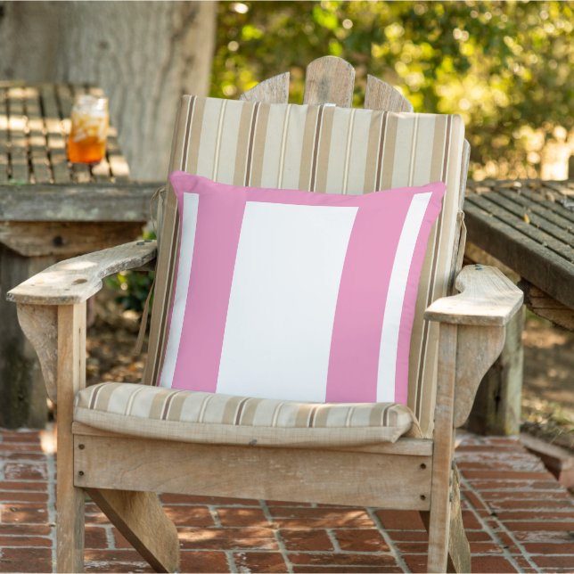 Almofada Cor Rosa + Bloco Branco (Cadeira)