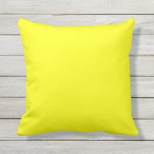 Almofada Cor sólida, amarelo, limão comum moderno