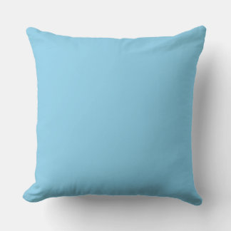 Almofada Cor Sólida Céu Azul Elegância Costeira Fresca