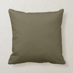 Almofada Cor Sólida Comum Verde-Oliva