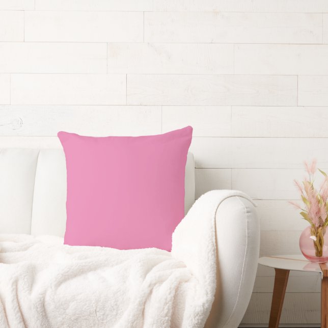 Almofada Cor Sólida Mínima Moderna Rosa (Sofá)