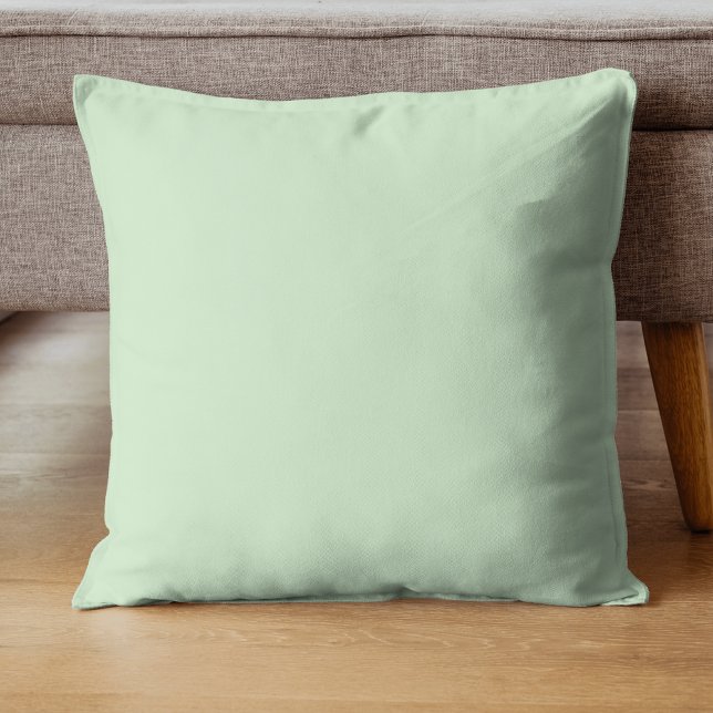 Almofada Cor Sólida Pistácio Pastel | Clássico | Elegante (Criador carregado)