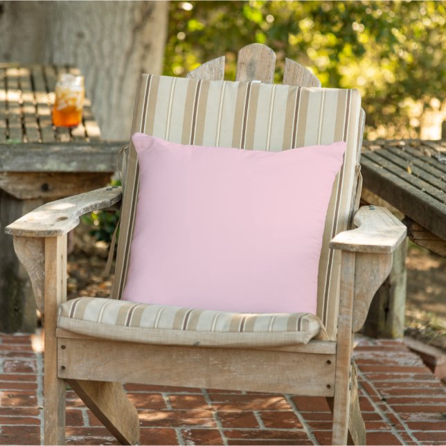 Almofada Cor Sólida Rosa Chá (Cadeira)