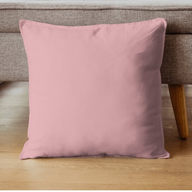 Almofada Cor Sólida Rosa-Rosa Rosa | Clássico | Elegante (Criador carregado)