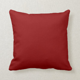 Almofada Cor Sólida Vermelho Escuro