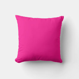 Almofada Cor Sólido Rosa Escuro Simples