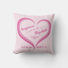 Almofada Coração de Amor de Par Vizinado Rosa