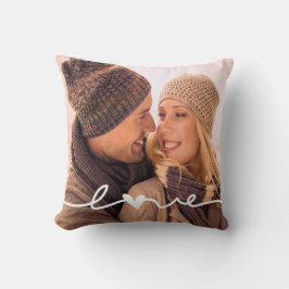 Almofada Coração de Amor Moderno Foto Personalizada 