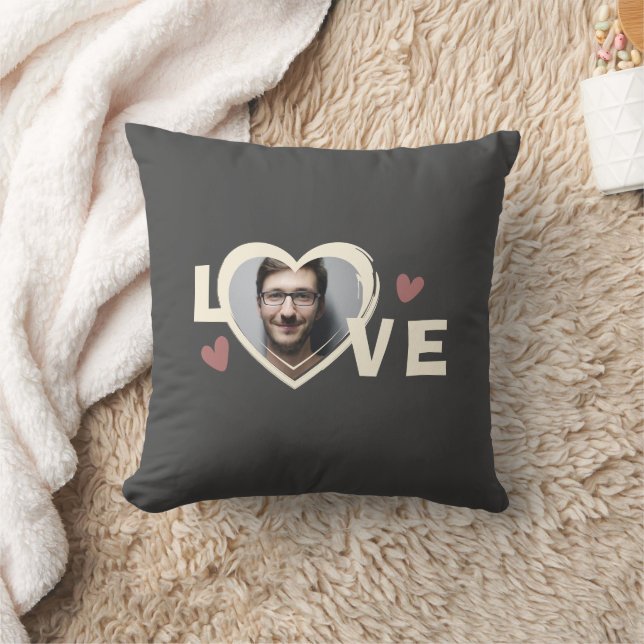 Almofada Coração de Amor Personalizado Moderno (Cobertor)