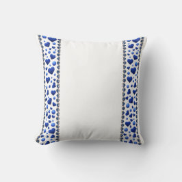 Almofada Coração de brilho azul