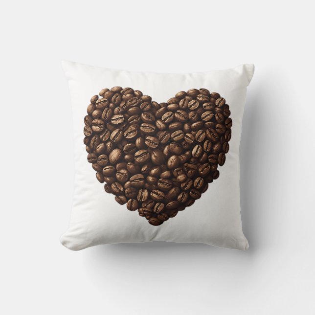 Almofada Coração de Grãos de Café (Frente)