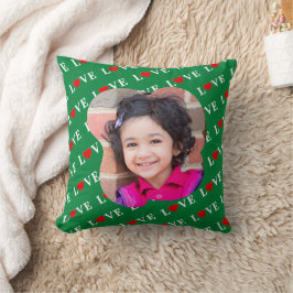 Almofada Coração do Amor Verde