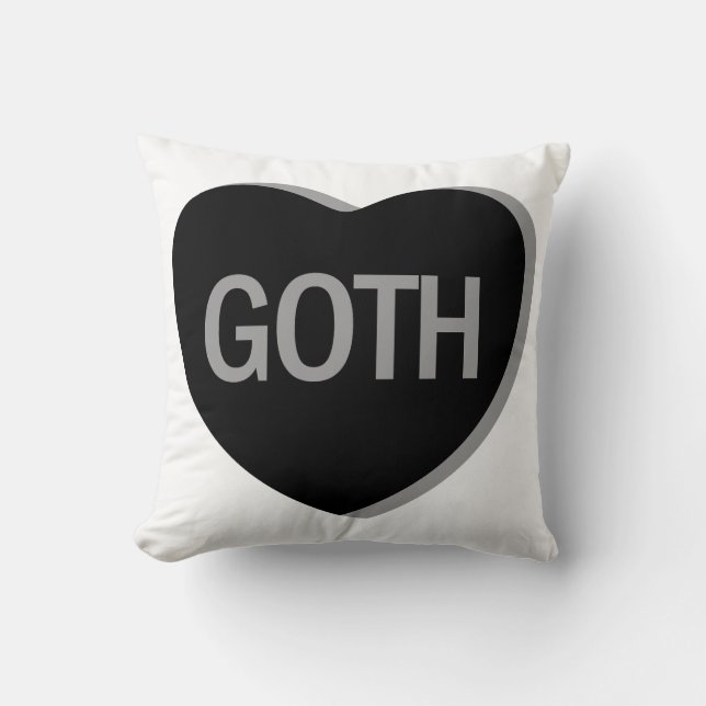 Almofada Coração Docente - Gótico (Frente)